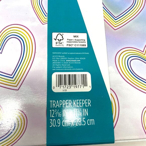 Mead The Original Trapper Keeper 1" Ring Binder Happy Back To School Binder - Picture 8 of 11